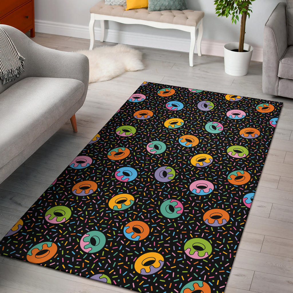 Donut Pattern Print Design DN012 Area Rugs