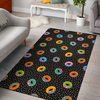 Donut Pattern Print Design DN012 Area Rugs