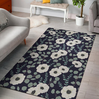 Anemone Pattern Print Design AM01 Area Rugs