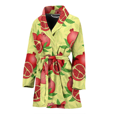 Pomegranate Pattern Print Design PG07 Women Bathrobe