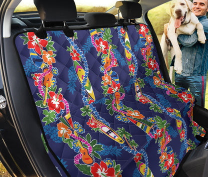 Hawaiian Themed Pattern Print Design H04 Rear Dog  Seat Cover