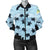 Sea Turtle Pattern Print Design T011 Women Bomber Jacket