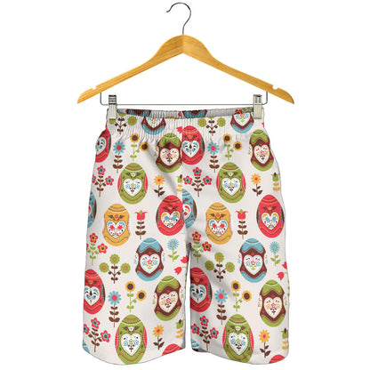 Easter Eggs Pattern Print Design RB011 Mens Shorts