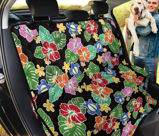 Hawaiian Themed Pattern Print Design H010 Rear Dog  Seat Cover