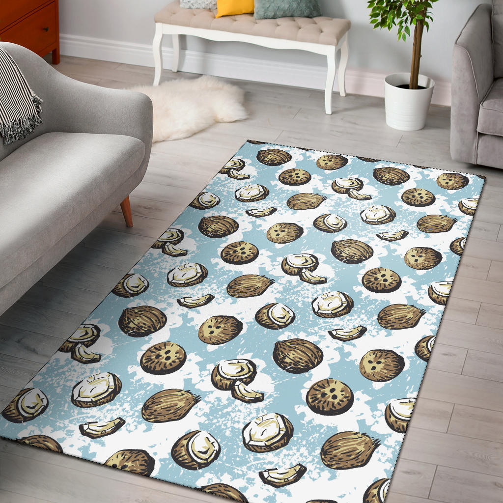 Coconut Pattern Print Design CN01 Area Rugs