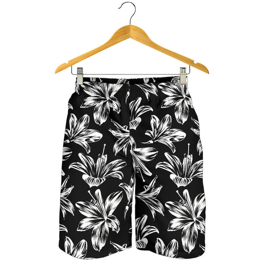 Amaryllis Pattern Print Design AL04 Mens Shorts