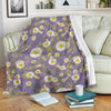 Daisy Pattern Print Design DS011 Fleece Blanket