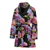 Peony Pattern Print Design PE012 Women Bathrobe