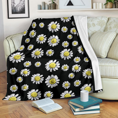 Daisy Pattern Print Design DS01 Fleece Blanket