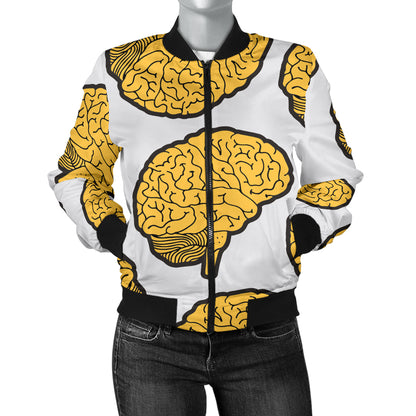 Psychology Pattern Print Design A01 Women's Bomber Jacket
