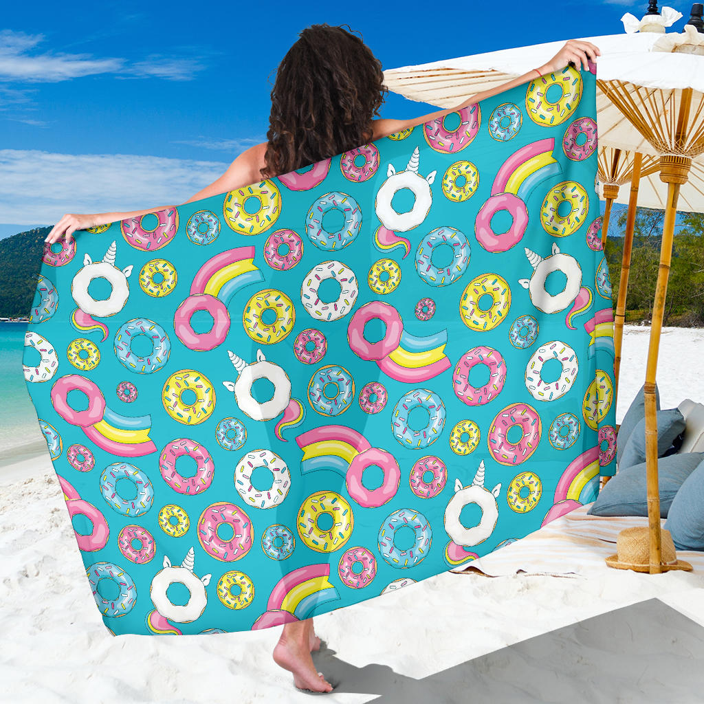 Donut Pattern Print Design DN013 Sarong Pareo Wrap