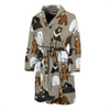 Bear Pattern Print Design BE03 Men Bathrobe