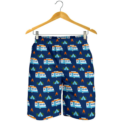 Camper Pattern Camping Themed No 3 Print Mens Shorts