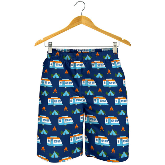 Camper Pattern Camping Themed No 3 Print Mens Shorts