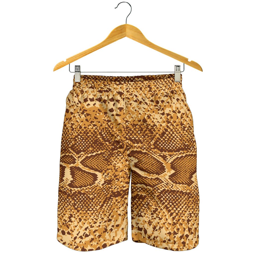 Python Brown Pattern Print Design A03 Mens Shorts