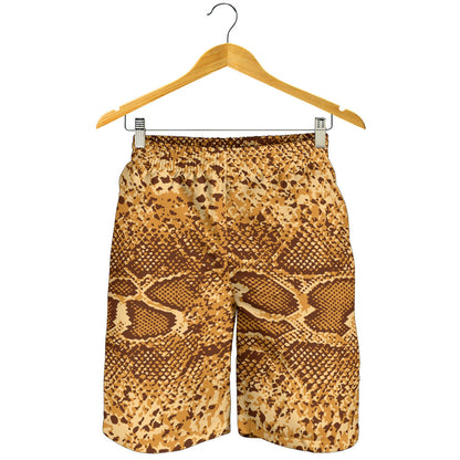 Python Brown Pattern Print Design A03 Mens Shorts