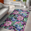 Water Lily Pattern Print Design WL07 Area Rugs