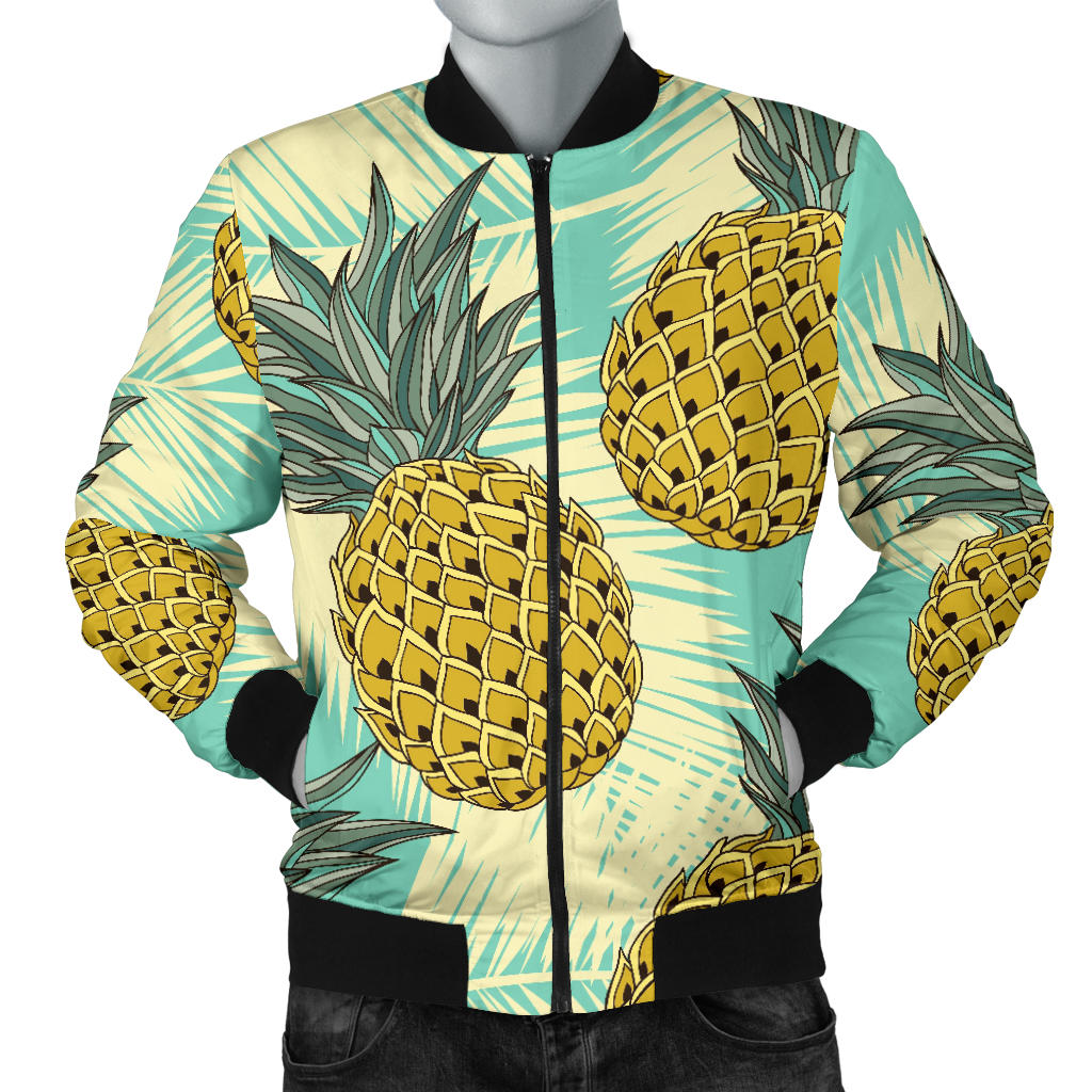 Pineapple Pattern Print Design PP03 Men Bomber Jacket
