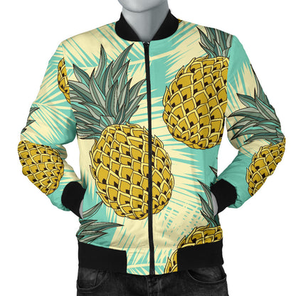 Pineapple Pattern Print Design PP03 Men Bomber Jacket