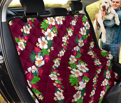 Hawaiian Themed Pattern Print Design H06 Rear Dog  Seat Cover