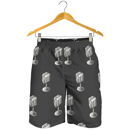Microphone Vintage Pattern Print Design 01 Mens Shorts