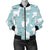 Alpaca Pattern Print Design 02 Women's Bomber Jacket