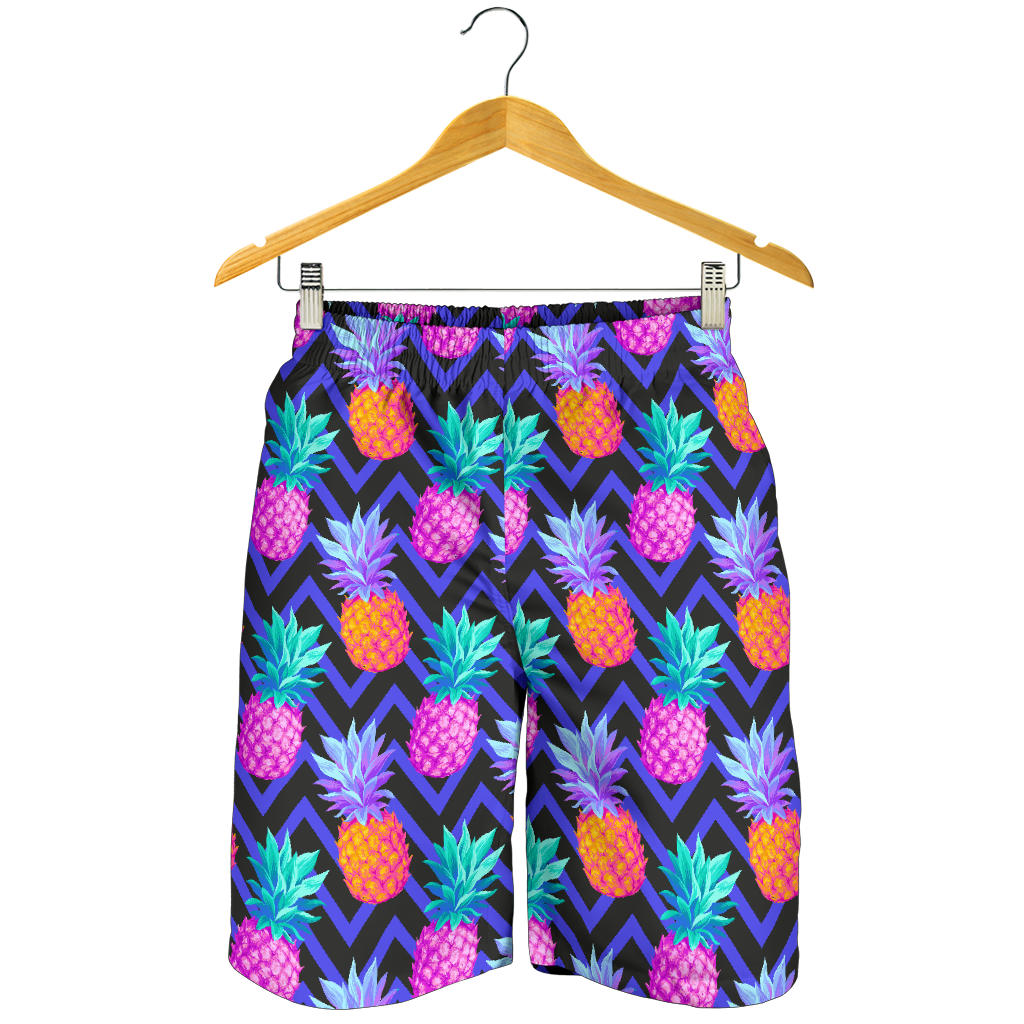 Pineapple Color Art Pattern Mens Shorts