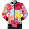 Hibiscus Pattern Print Design HB020 Men Bomber Jacket