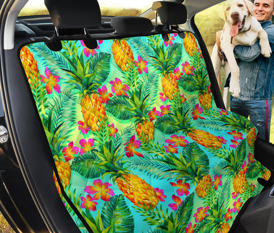 Pineapple Pattern Print Design PP010 Rear Dog  Seat Cover