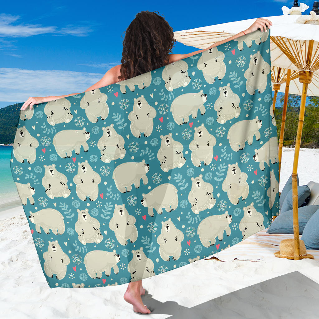 Bear Pattern Print Design BE04 Sarong Pareo Wrap