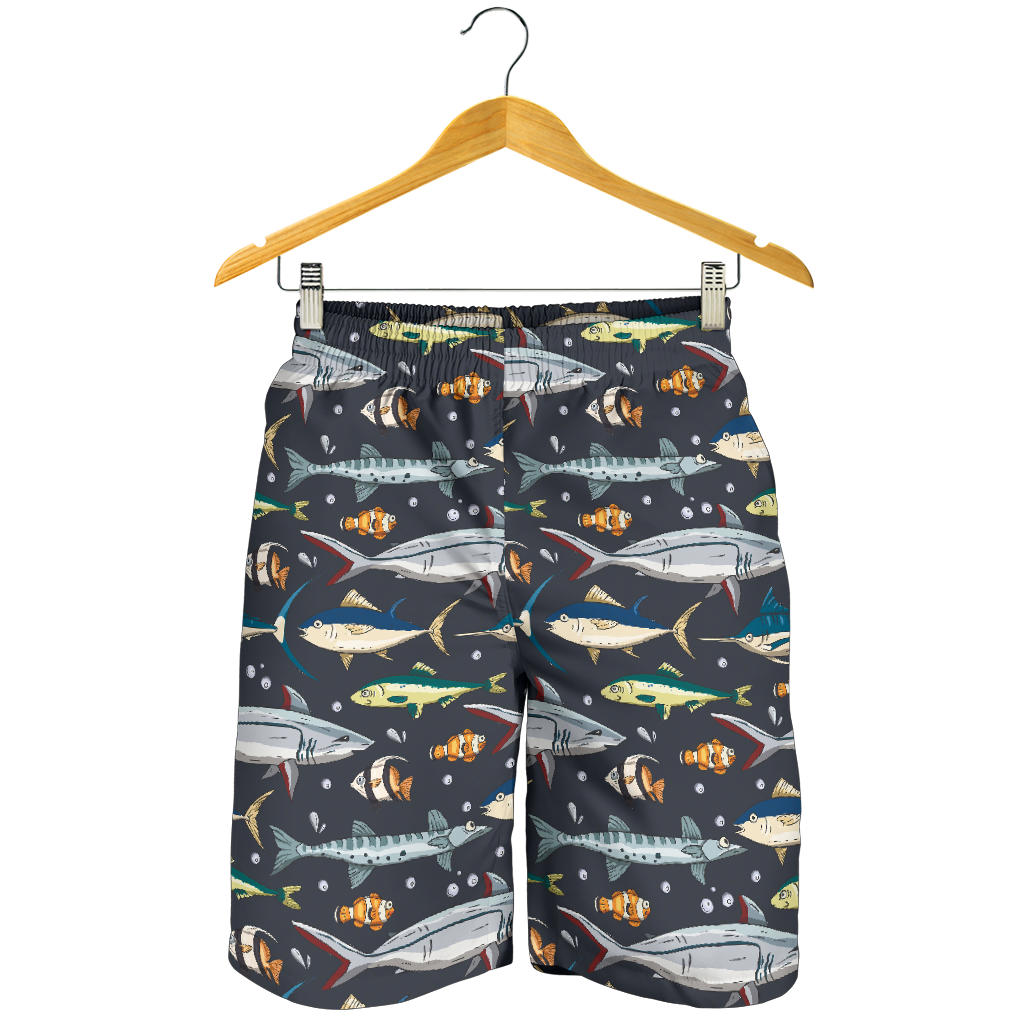 Swordfish Pattern Print Design 04 Mens Shorts