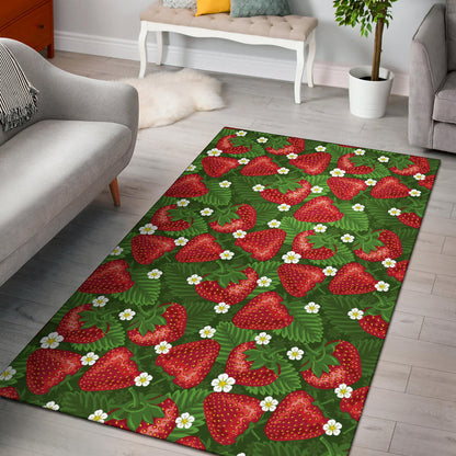 Strawberry Pattern Print Design SB05 Area Rugs