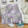 Lilac Pattern Print Design LI07 Fleece Blanket