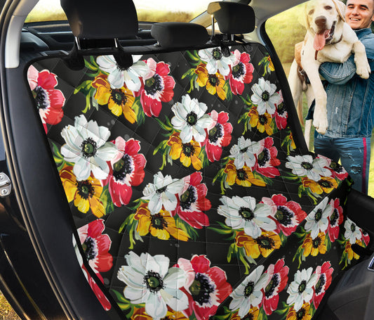 Anemone Pattern Print Design AM07 Rear Dog  Seat Cover