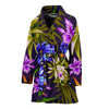 Water Lily Pattern Print Design WL08 Women Bathrobe