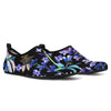 Lavender Dragonfly Pattern Print Design LV03 Aqua Water Shoes