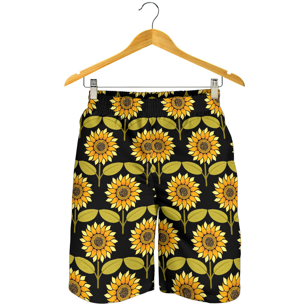 Sunflower Pattern Print Design SF015 Mens Shorts