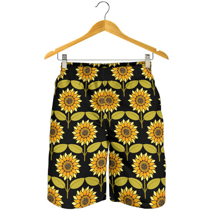 Sunflower Pattern Print Design SF015 Mens Shorts