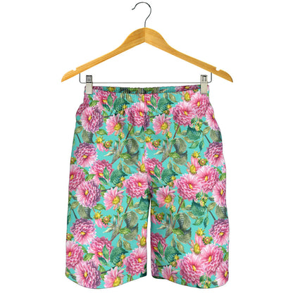 Dahlia Pattern Print Design DH07 Mens Shorts