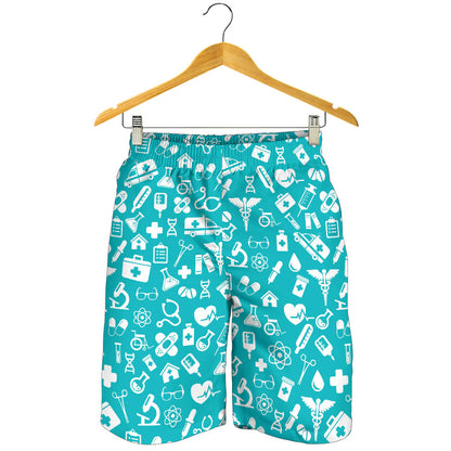 Medical Pattern Print Design 04 Mens Shorts