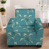 Sea Turtle Pattern Print Design T02 Armchair Slipcover