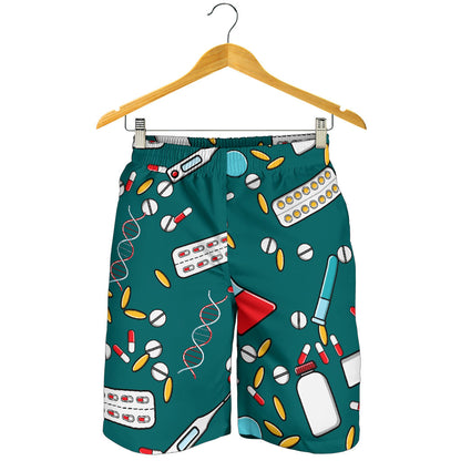 Nurse Pattern Print Design A05 Mens Shorts