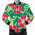 Red Hibiscus Pattern Print Design HB019 Men Bomber Jacket