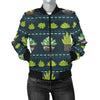 Cactus Pattern Print Design 07 Women's Bomber Jacket