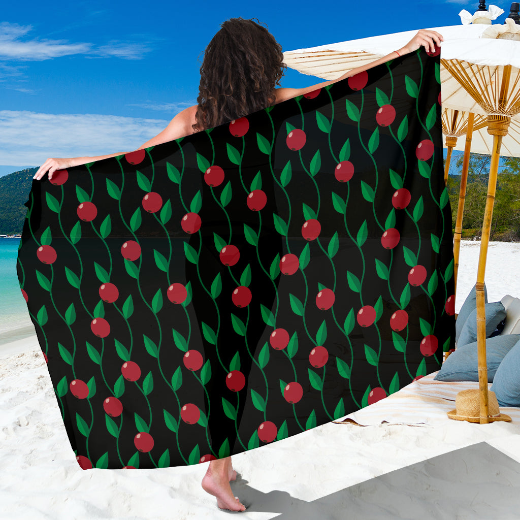 Cranberry Pattern Print Design CB01 Sarong Pareo Wrap