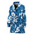 Hibiscus Pattern Print Design HB03 Women Bathrobe