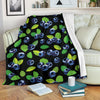 Blueberry Pattern Print Design BB03 Fleece Blanket