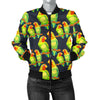 Lovebird Pattern Print Design 01 Women's Bomber Jacket