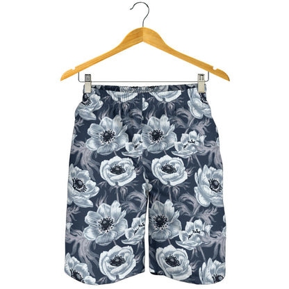 Anemone Pattern Print Design AM09 Mens Shorts