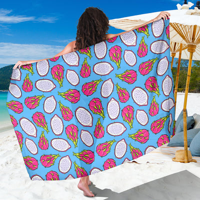 Dragonfruit Pattern Print Design DF04 Sarong Pareo Wrap